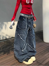 Aesthetic Cow Boy High-Rise Blue Stellar Bell Leg Denim
