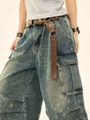 Heritage Worn Blue Denim Shorts