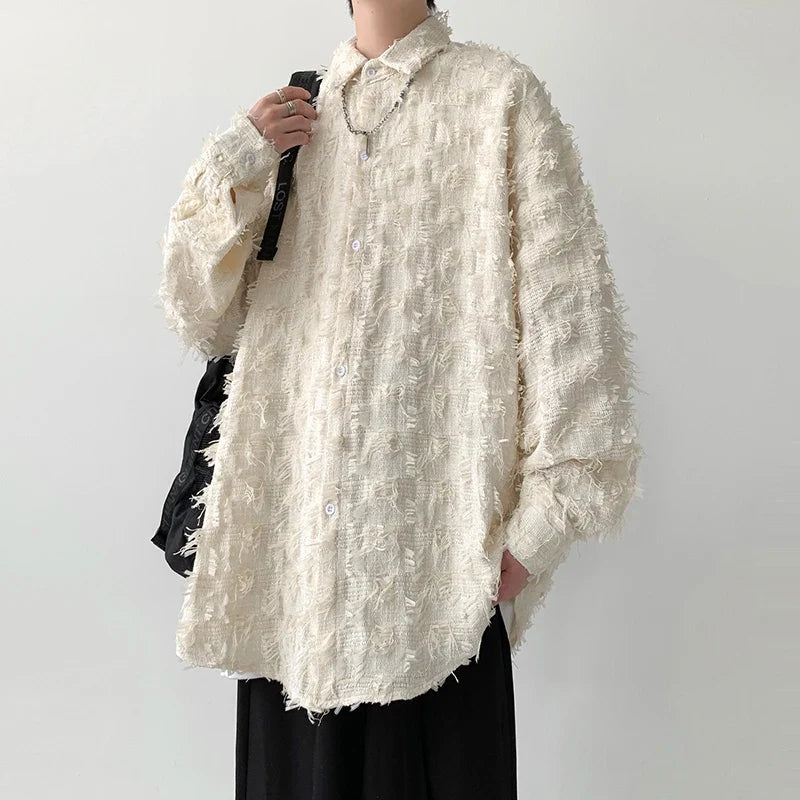Tassel-Trim Thick Street Quality Shirt