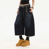 Timeless Casual Relaxed Plain Tone Denim Shorts