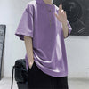 Boxy-Fit Elbow-length Sleeve Blank T-Shirt