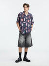 Delicate Floral Summer Woven Shirt