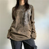 Turn-Of-Era Classic-Wash Visual Aesthetic Long Sleeve Fairy T-Shirt