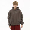 Embroidery Solid Deconstruct Sweatshirt