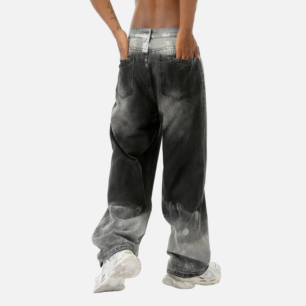 Heritage Rinse Black Gray Ombre Denim alternatif görünüm