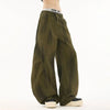Contrast Green Relaxed Classic Bell Leg Denim