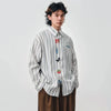 Embroidered Oversize Easy Long Sleeve Top