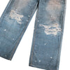 2000s Metro Blue Graphic Relaxed Urban Beat Denim