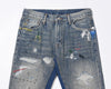 Torn Paint Splash Denim