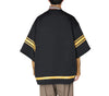 Rising-Sun Quilted Letter Print Baseball T-Shirt