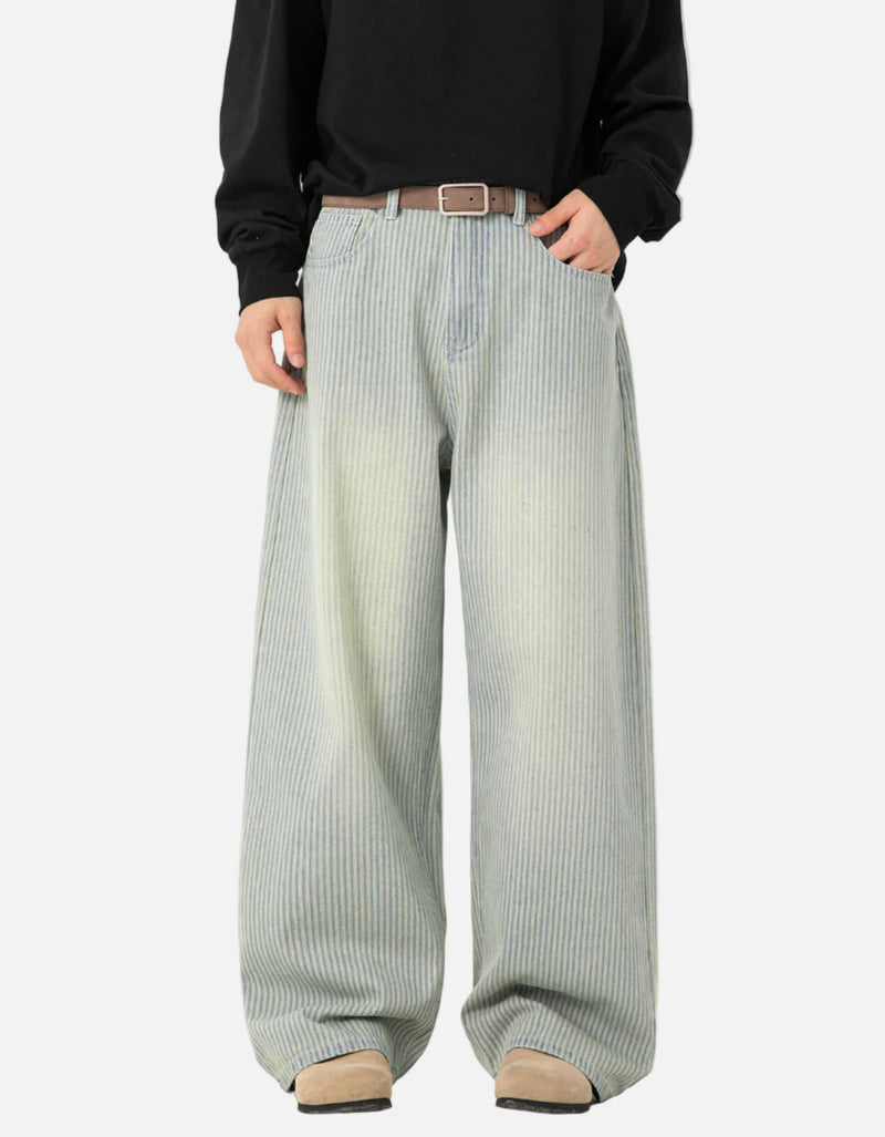 Metro Rinse Relaxed Fit Striped Classic Leg Denim
