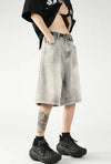 Steady Lane Straight Denim Shorts