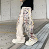 Western Style High Street Relaxed Bell Leg Denim