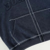Nakışlı Fermuarlı Peluş Sweatshirt, yakın çekim — Navra Wear