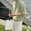 Heritage Soft-Touch Faded Era Knitted Sport-Collar Weekend T-Shirt