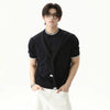 Flexible Pure-Hue Color Round Neck Weekend T-Shirt