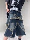 Heritage Stellar Fringe Denim Shorts