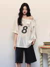 Shoulder Off Aesthetic Coquette T-Shirt