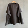 Oversize Basic Sweatshirt, detay görünüm — Navra Wear