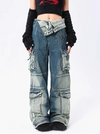 2000s Women Relaxed Utility Denim
