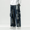 Metro Japanese Style Faded Bell Leg Utility Denim