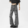 Oversized Energy  Broken Hole Slim Denim