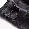 Torn Ease Black Denim Shorts