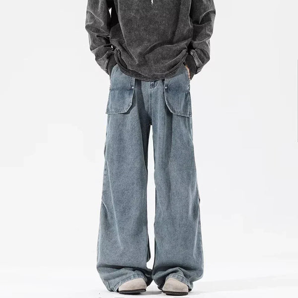 Classic Rinse Western Style Simple Relaxed Denim