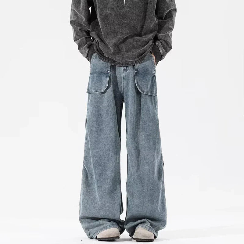 Classic Rinse Western Style Simple Relaxed Denim