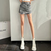 Asymmetric Rise Layered Skirt
