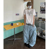 Durable Blue Heritage 2000s Bell Leg Utility Denim