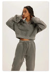 Cropped Fleece Women's Sweatshirt