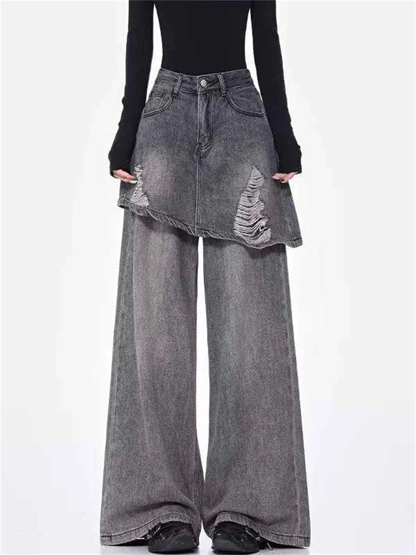 Mosaic Relaxed Goblin Core Denim