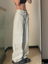 High-Rise Solid Street Pants