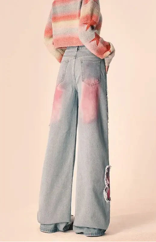 Heritage Butterfly Stitched Spring Denim alternatif görünüm
