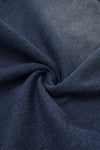 Yıkanmış Color Block Jean Şort, önden görünüm — Navra Wear