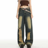 Summer Faded High-Rise Bell-Leg Denim