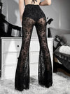 Velvet Mesh Gothic Trousers