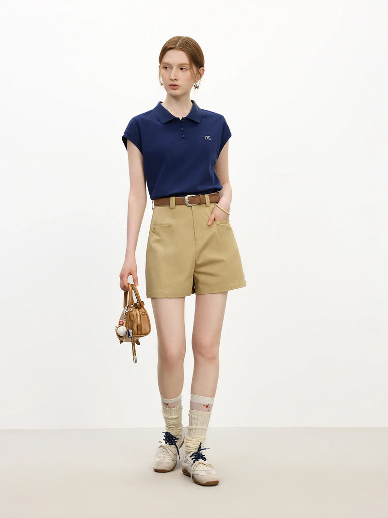 Women Youthful Heat-Wave Sporty Linen Blend T-Shirt