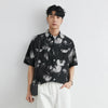 Mens Hawaiian Bloom Trendy Button Top