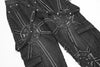Vintage Yıkanmış Nakışlı Jean Pantolon, yakın çekim — Navra Wear