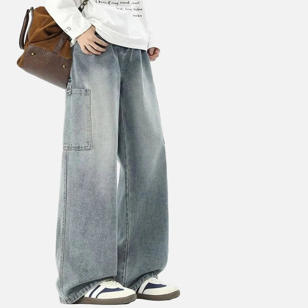High-Quality Classic Bell Leg Denim Utility Denim alternatif görünüm