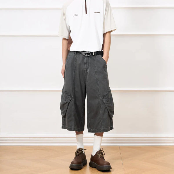 Comfortable Field Urban Beat Utility Denim Shorts