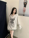 Layered Strong Floral Sweatshirt