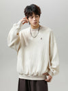 Stitch and Tone Letter Crewneck