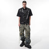 Geo Tie-Dye Diamond Panel Luxury Shirt