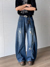 Work & Play Torn Blue Relaxed Stacked Denim
