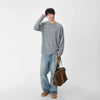 Neck Crew Knit Cozy Long Sleeve T-Shirt