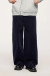 Wide Leg Fitilli Kadife Pantolon, yakın çekim — Navra Wear