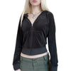 Crystal Heart Zip Sweatshirt